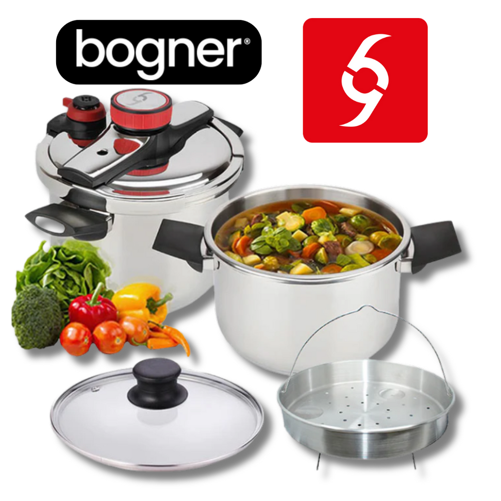 Set ollas presión acero inox 4L y 6L