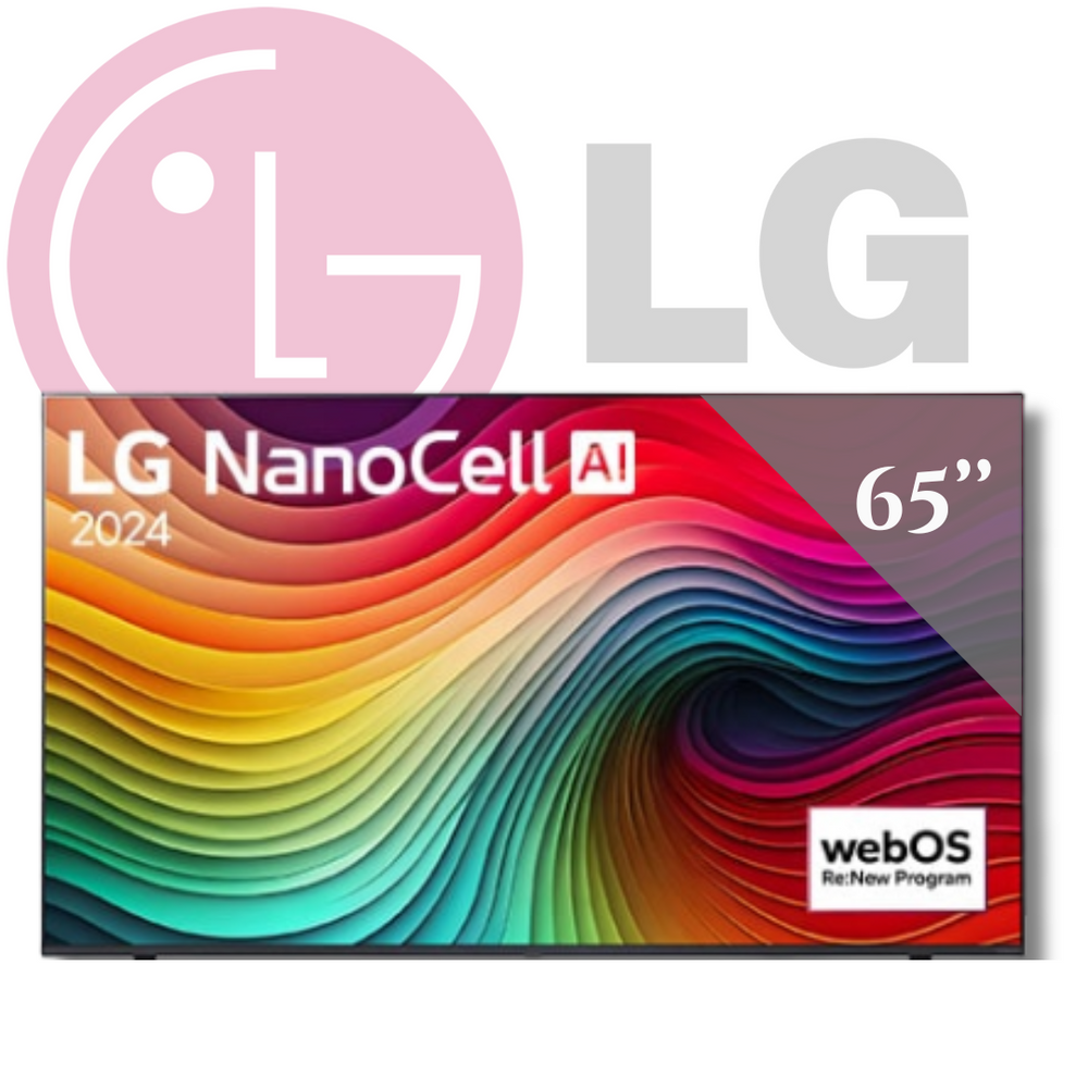 Pantalla LG AI NanoCell NANO80 65 pulgadas 4K SMART TV 2024 ThinQ AI