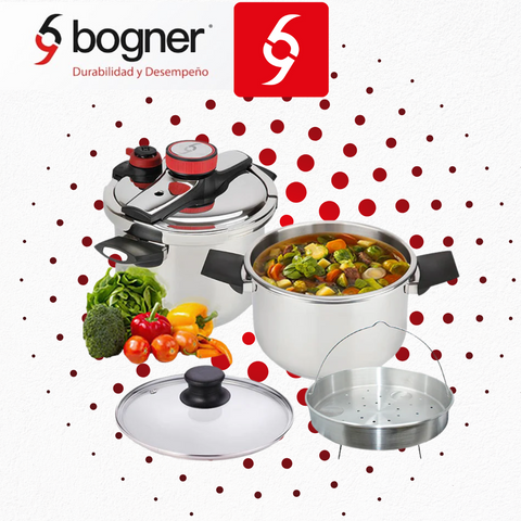 SET DE OLLAS DE PRESIÓN ACERO INOX 4L y 6L