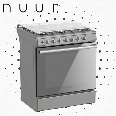 ESTUFA DE 6 QUEMADORES CON HORNO DE 142L