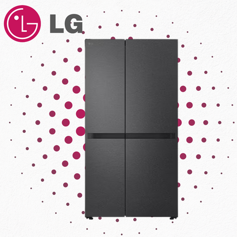 Refrigerador LG Side by Side 23 pies cúbicos Negro Mate Essence Smart Inverter