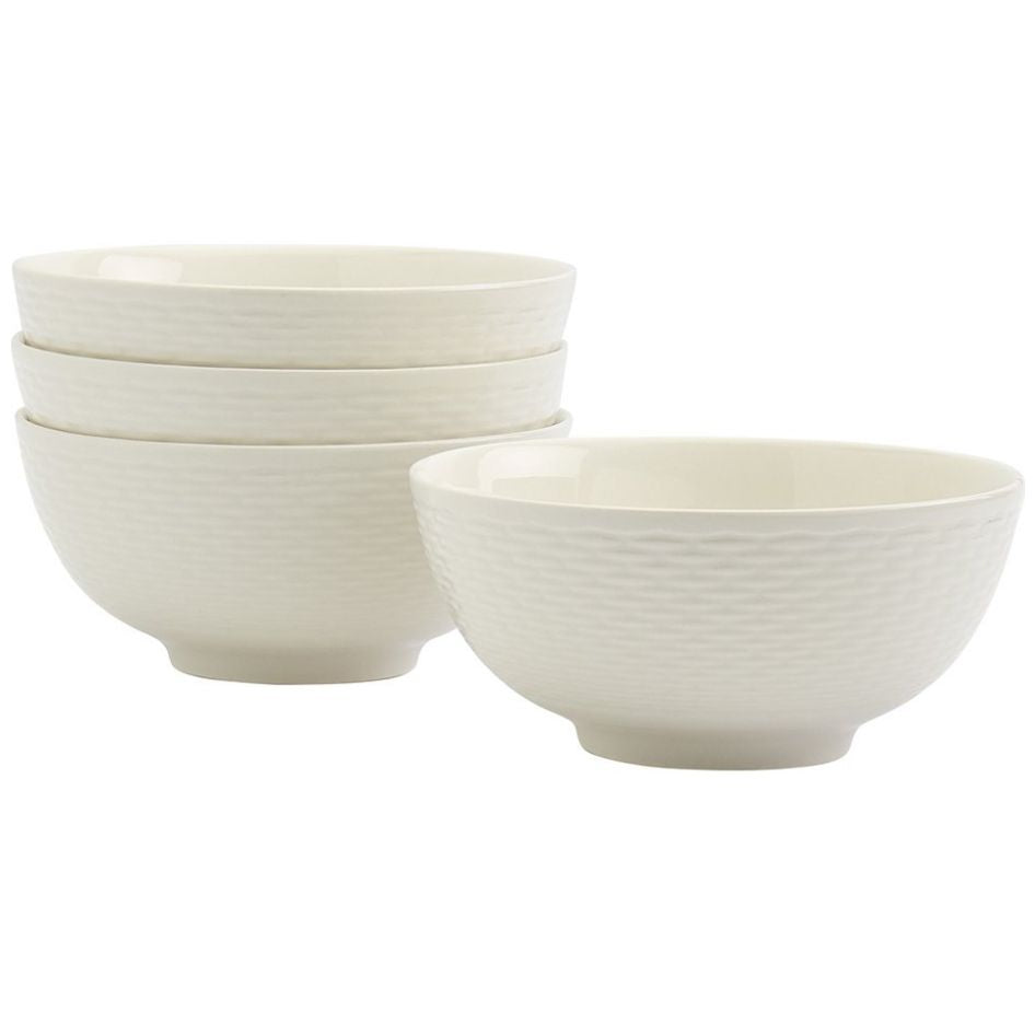Set 4 Bowls Cerámica Blanco Mason Craft \& More