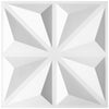 Panel Decorativo 3D para Muros Triangulo Blanco 50 X 50 Cm Deco Pvc