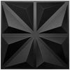 Panel Decorativo 3D Triangulo Negro para Muros 50 X 50 Cm Deco Pvc