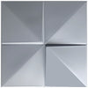 Panel Decorativo 3D Cuadros Silver para Muros 50 X 50 Cm Deco Pvc
