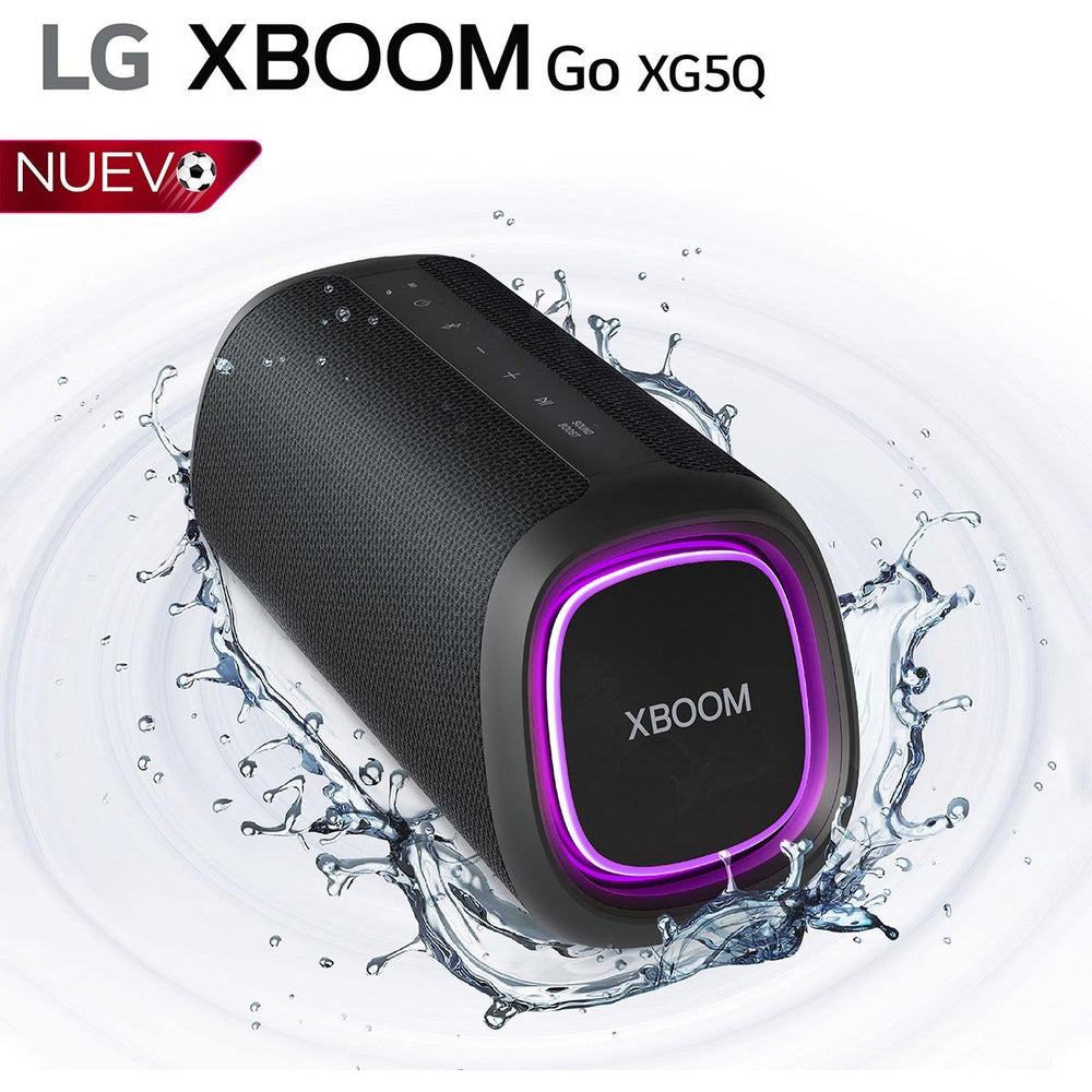Bocina LG Xboom Go Xg5 - a Prueba de Agua y Polvo, 18 Horas de Batería, 20W con Bajos Potentes