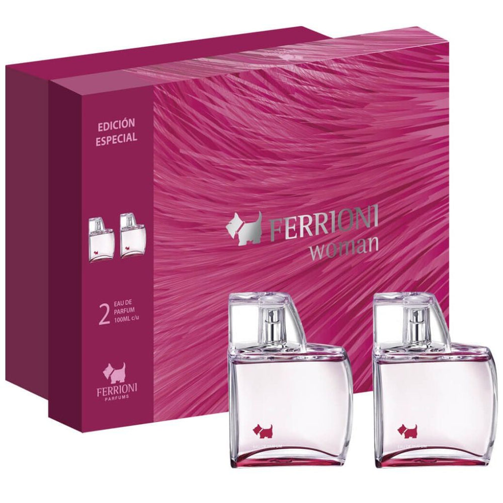 Fragancia para Mujer Set Ferrioni Bundle Woman Edp 100 Ml + Edp 100 Ml