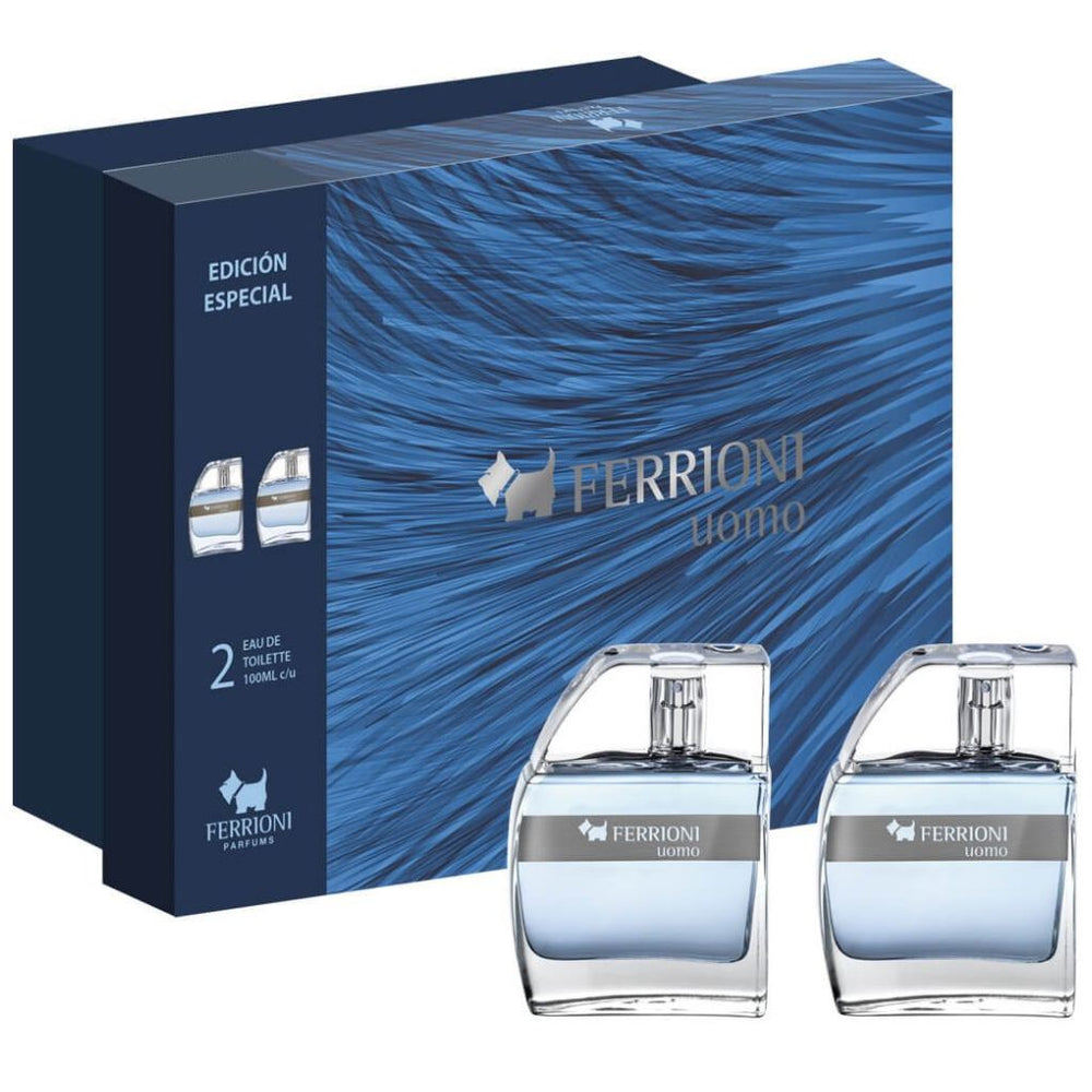 Fragancia para Hombre Set Ferrioni Bundle Uomo Edt 100 Ml + Edt 100 Ml