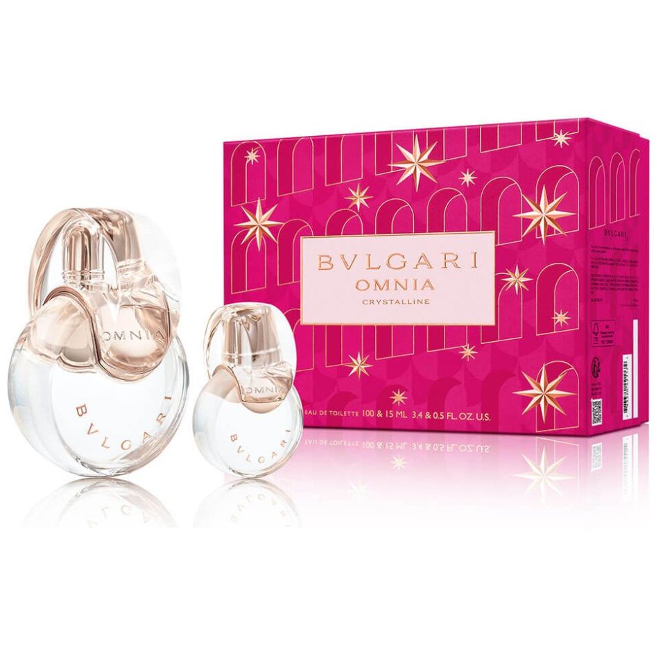 Fragancia Set Bvlgari Crystalline Edt 100 Ml + Edt 15 Ml para Mujer