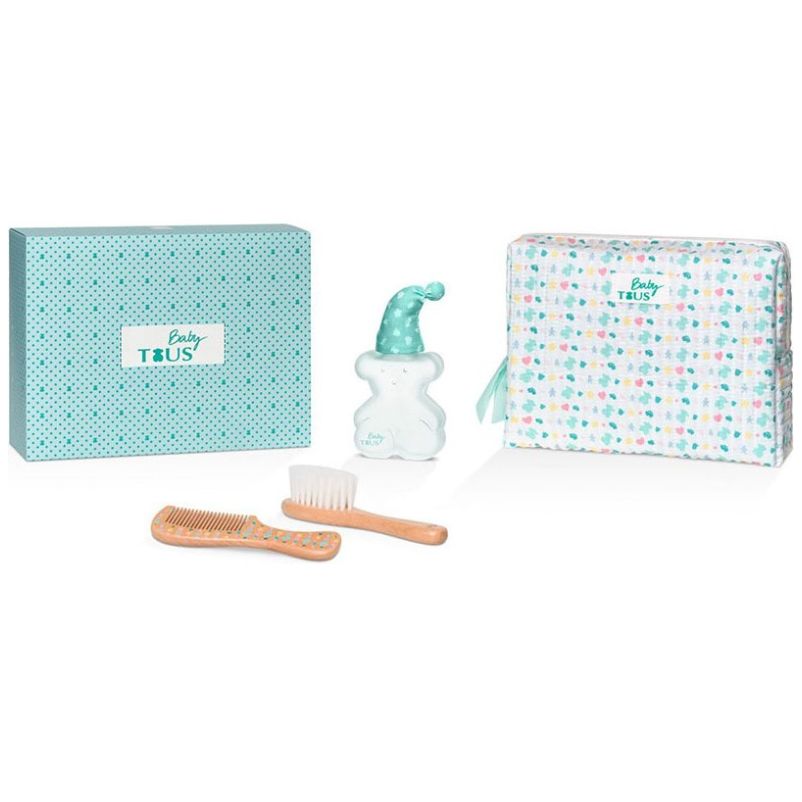 Fragancia Set Tous Bbt Edc 100 Ml + Vanity Case + Peine Y Cepillo para Bebé