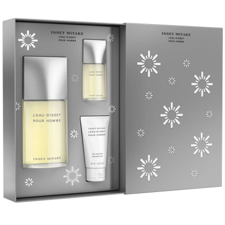 Fragancia Set Issey Miyake Im L'eau D'issey Edt 125 Ml + Sg 50 Ml + As 50 Ml para Hombre