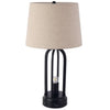 Lámpara de Escritorio Decorativa con Base Negra de Hierro Home \& Details Hnwyt042