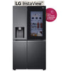 Refrigerador LG Duplex Instaview Door-In-Door Linear Inverter con Uvnano en Dispensador y Hielos Craft Ice 22 Pies3 Negro Mate  Vs22Xct