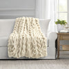 Frazada Home \& Details Weave Fur 127X152Cm Crema