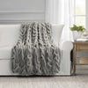 Frazada Home \& Details Weave Fur 127X152Cm Gris