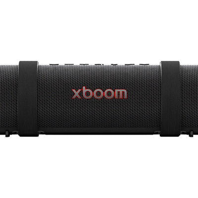 LG xboom Grab by will.i.am | Bocina Bluetooth portátil | 30W | 20 horas de duración | IP67 | Resistencia militar | Negro