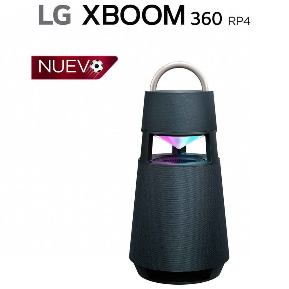 LG Xboom 360 Rp4 -Bocina Bt Portátil C/ Sonido Omnidireccional 360 e Iluminación- Verde Decó