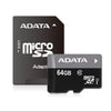 Memoria Micro SD 64 GB con adaptador Clase 10 Adata